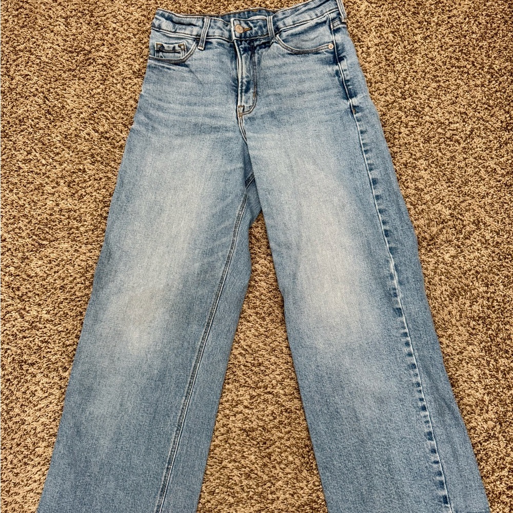 Old Navy Blue Flare Wide Leg Jeans